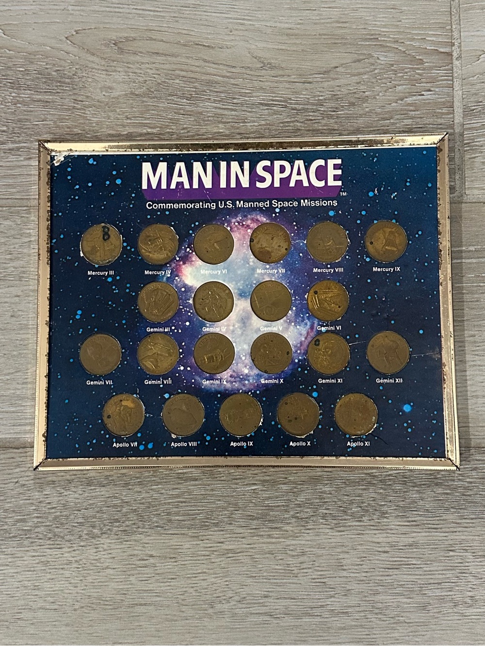VTG 1969 “Man In Space” 21 Bronze Coins Set